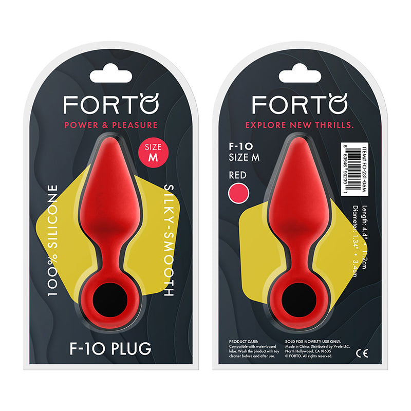 Forto F-10 Silicone Anal Plug with Pull Ring4