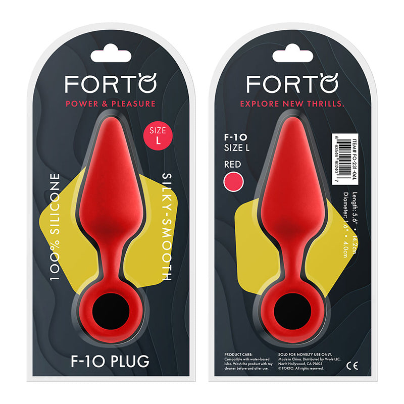 Forto F-10 Silicone Anal Plug with Pull Ring5
