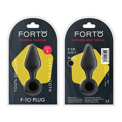 Forto F-10 Silicone Anal Plug with Pull Ring 
