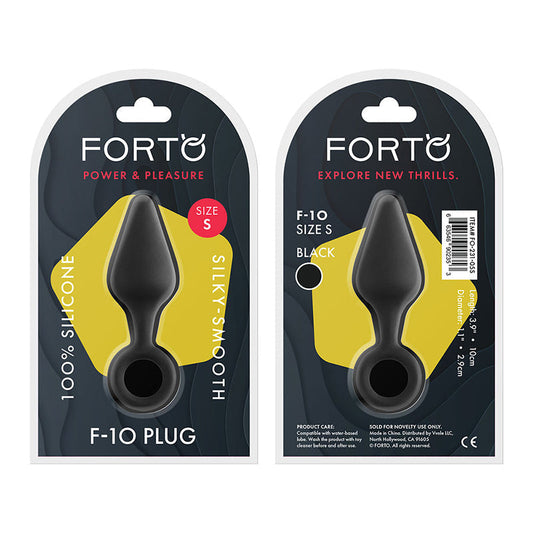 Forto F-10 Silicone Anal Plug with Pull Ring 