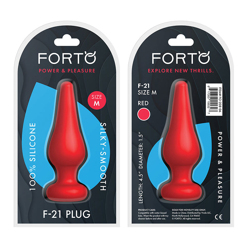 Forto F-21 Tear Drop Silicone Anal Plug1