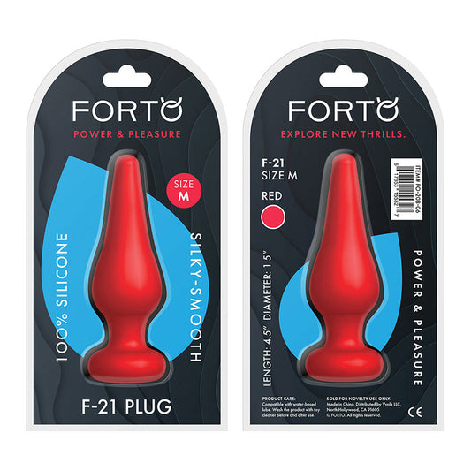 Forto F-21 Tear Drop Silicone Anal Plug1