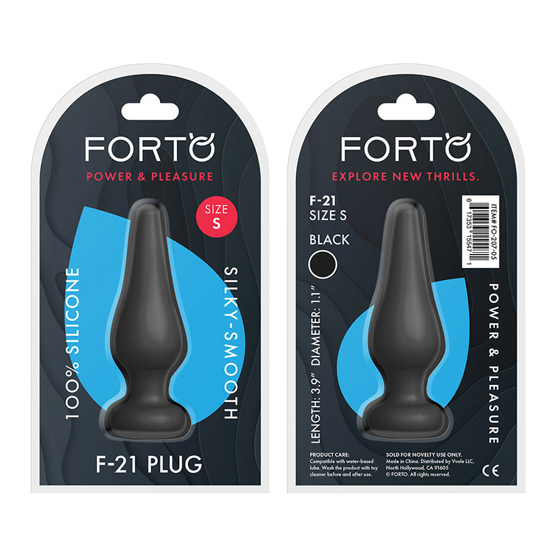 Forto F-21 Tear Drop Silicone Anal Plug2