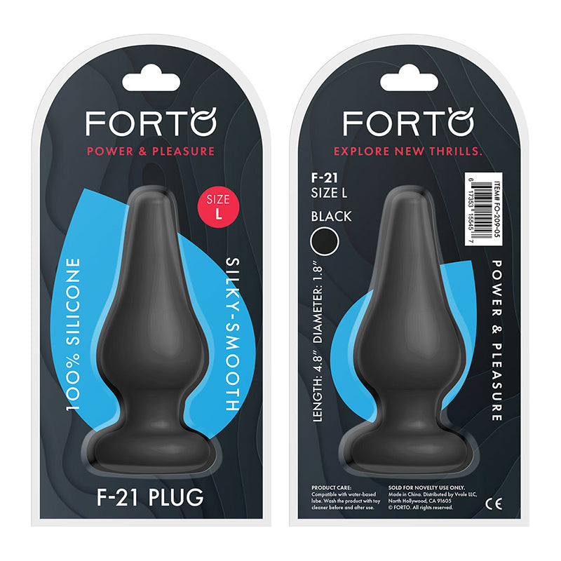 Forto F-21 Tear Drop Silicone Anal Plug4