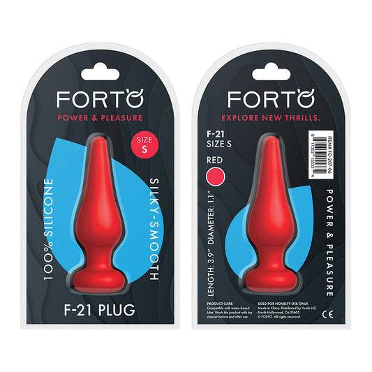 Forto F-21 Tear Drop Silicone Anal Plug 