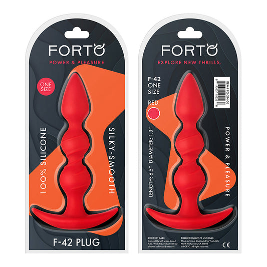 Forto F-42 Spiral Beads Silicone Anal Plug1