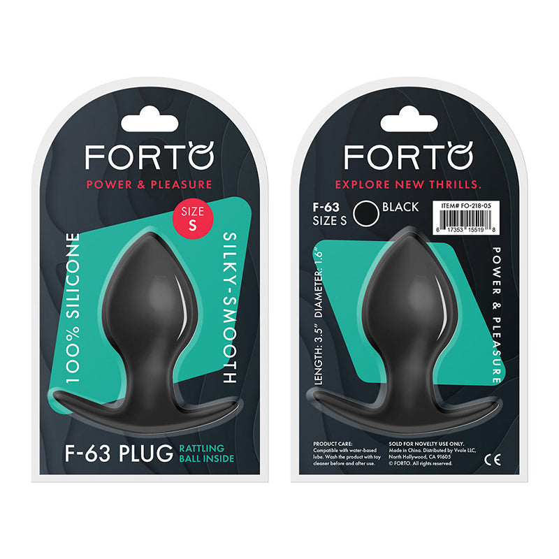 Forto F-63 Rattler Spade Silicone Anal Plug 