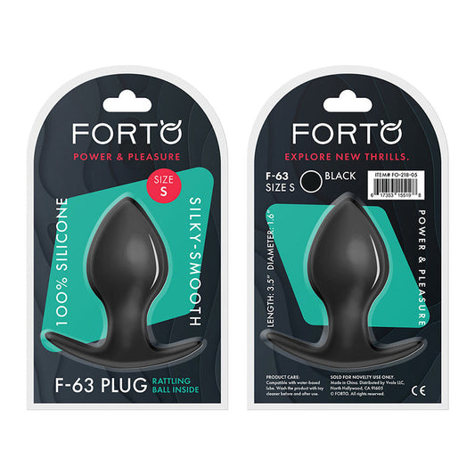 Forto F-63 Rattler Spade Silicone Anal Plug 
