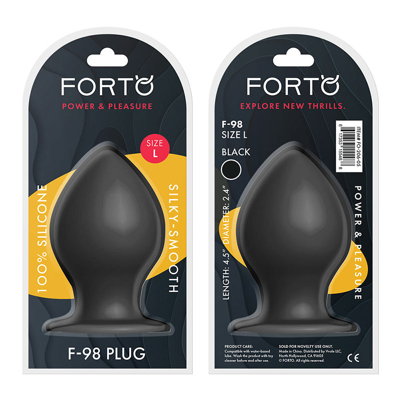 Forto F-98 Cone Silicone Anal Plug2