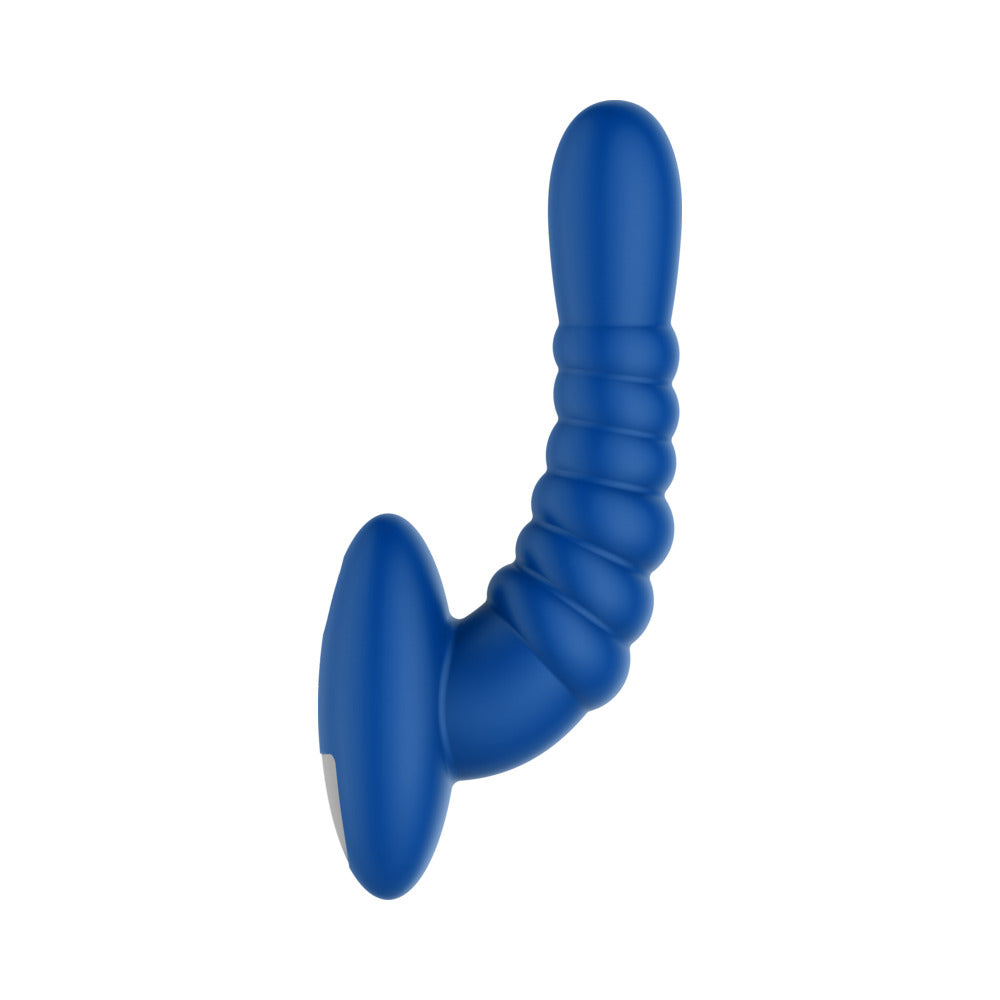 Forto Ribbed Pro Rechargeable Silicone Vibrating Anal Massager5