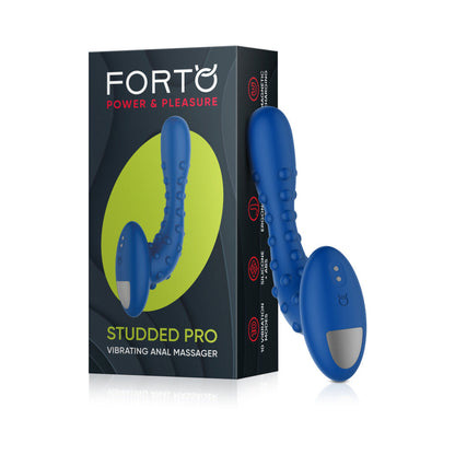 Forto Studded Pro Rechargeable Silicone Vibrating Anal Massager1
