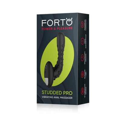 Forto Studded Pro Rechargeable Silicone Vibrating Anal Massager2