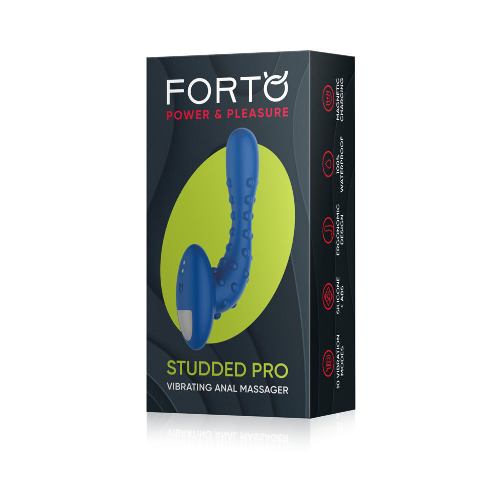 Forto Studded Pro Rechargeable Silicone Vibrating Anal Massager7