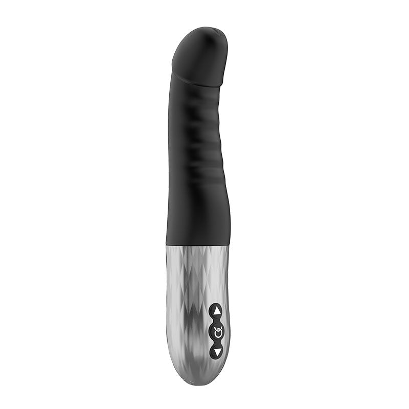 Forto Thruster Rechargeable Silicone Thrusting G-Spot Vibrator Black 