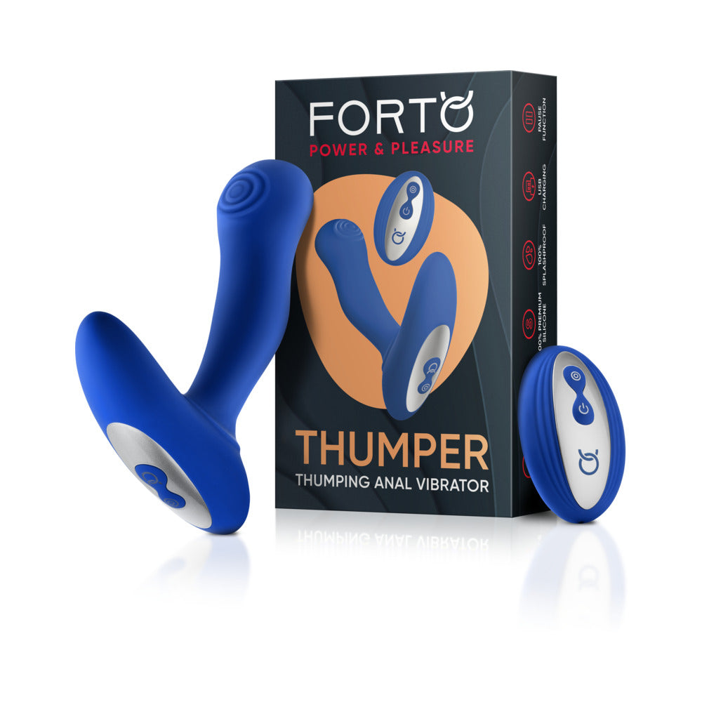 Forto Thumper Rechargeable Remote-Controlled Silicone Thumping Anal Vibrator1