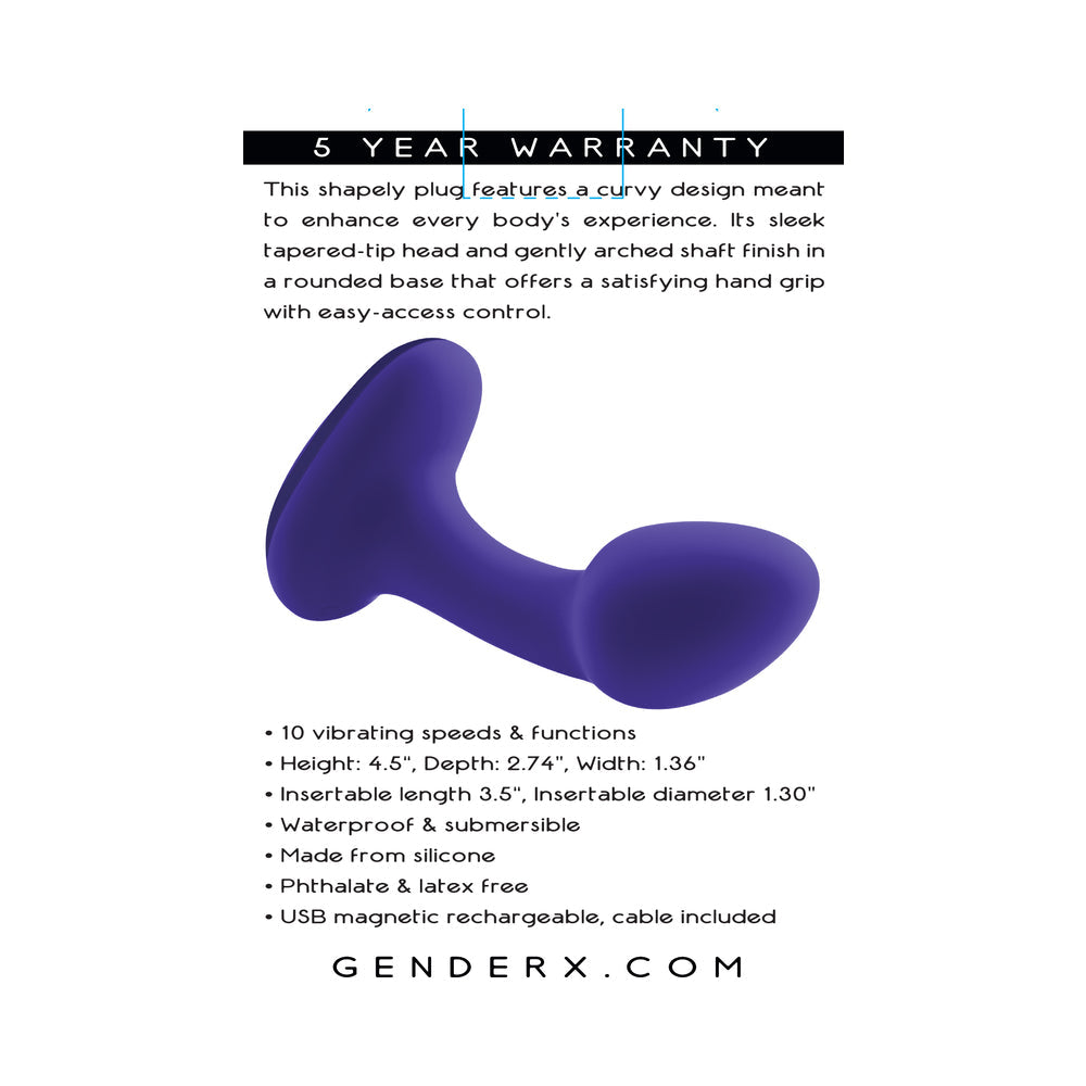 Gender X Anybody's Plug Rechargeable Plug Silicone Purple7