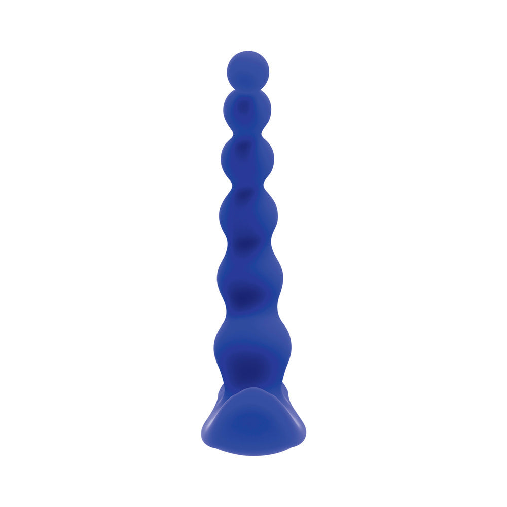 Gender X Beaded Pleasure Rechargeable Remote-Controlled Vibrating Silicone Probe Vibrator Blue5