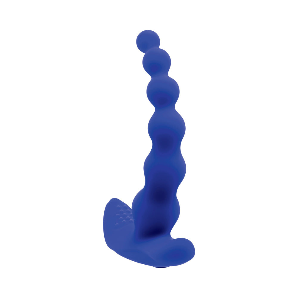 Gender X Beaded Pleasure Rechargeable Remote-Controlled Vibrating Silicone Probe Vibrator Blue6