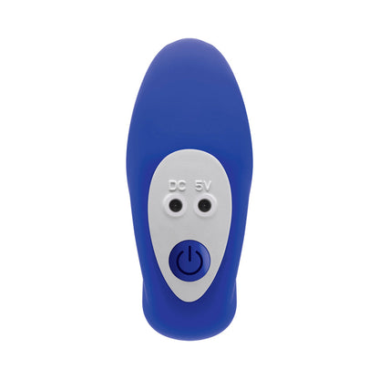 Gender X Beaded Pleasure Rechargeable Remote-Controlled Vibrating Silicone Probe Vibrator Blue9