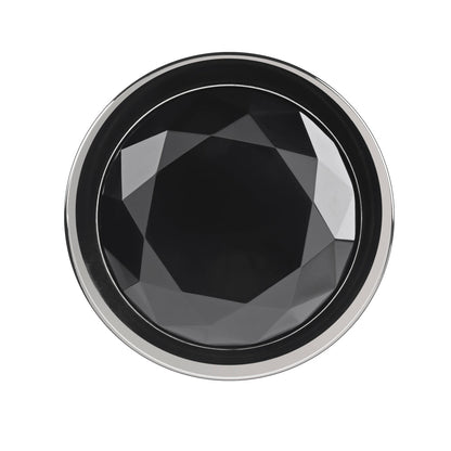 Gender X Black Pearl Aluminum Anal Plug With Black Gemstone Base3