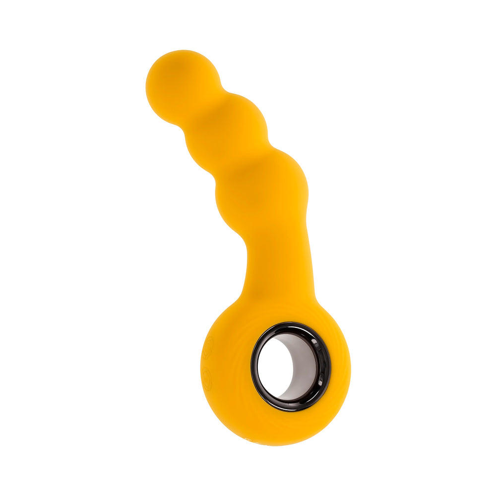 Gender X Bumble Rechargeable Silicone Vibrating Plug Yellow3