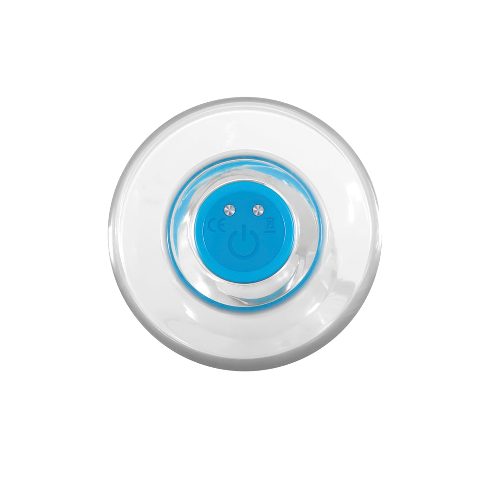 Gender X Electric Blue Rechargeable Remote-Controlled Vibrating Anal Plug Clear/Blue2