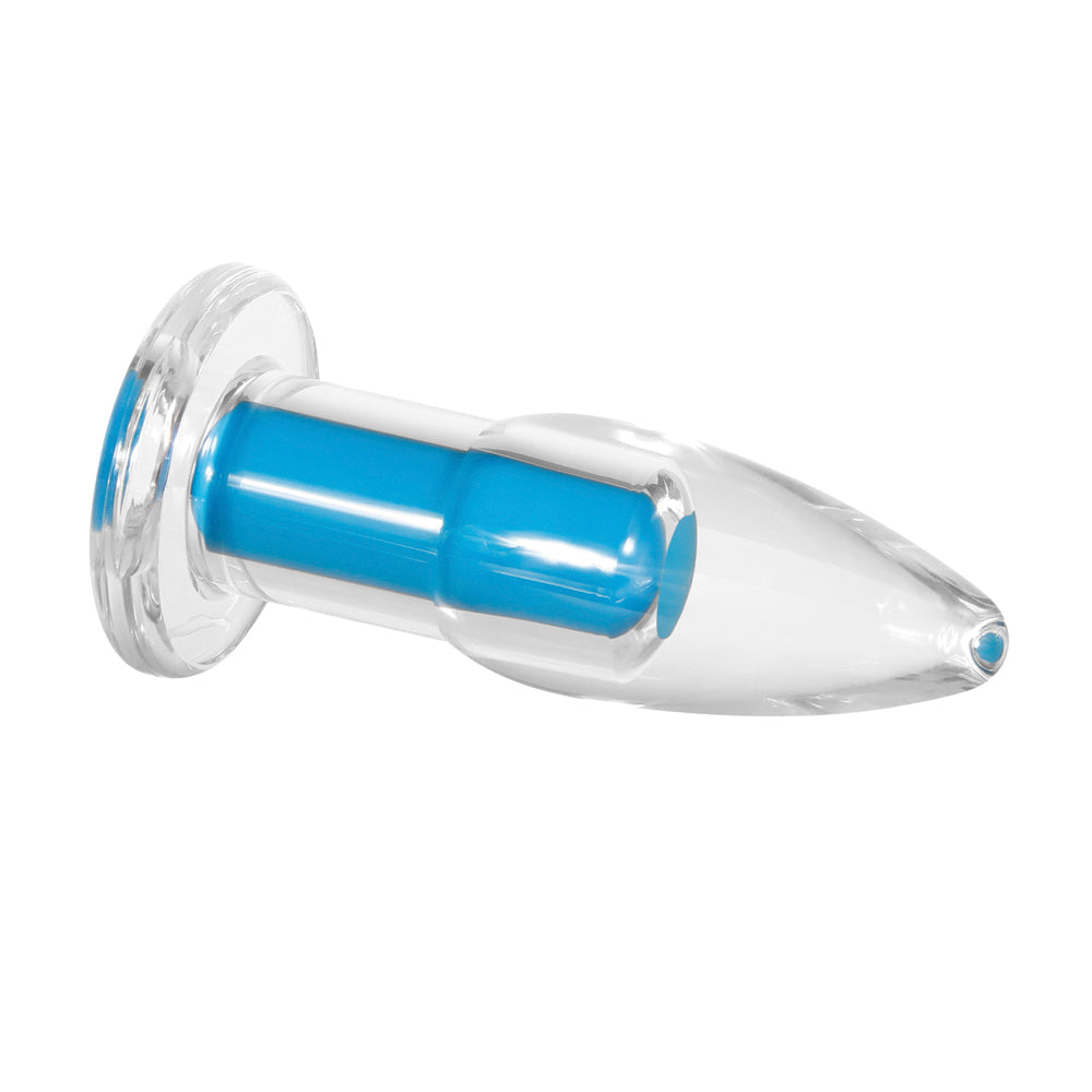 Gender X Electric Blue Rechargeable Remote-Controlled Vibrating Anal Plug Clear/Blue6