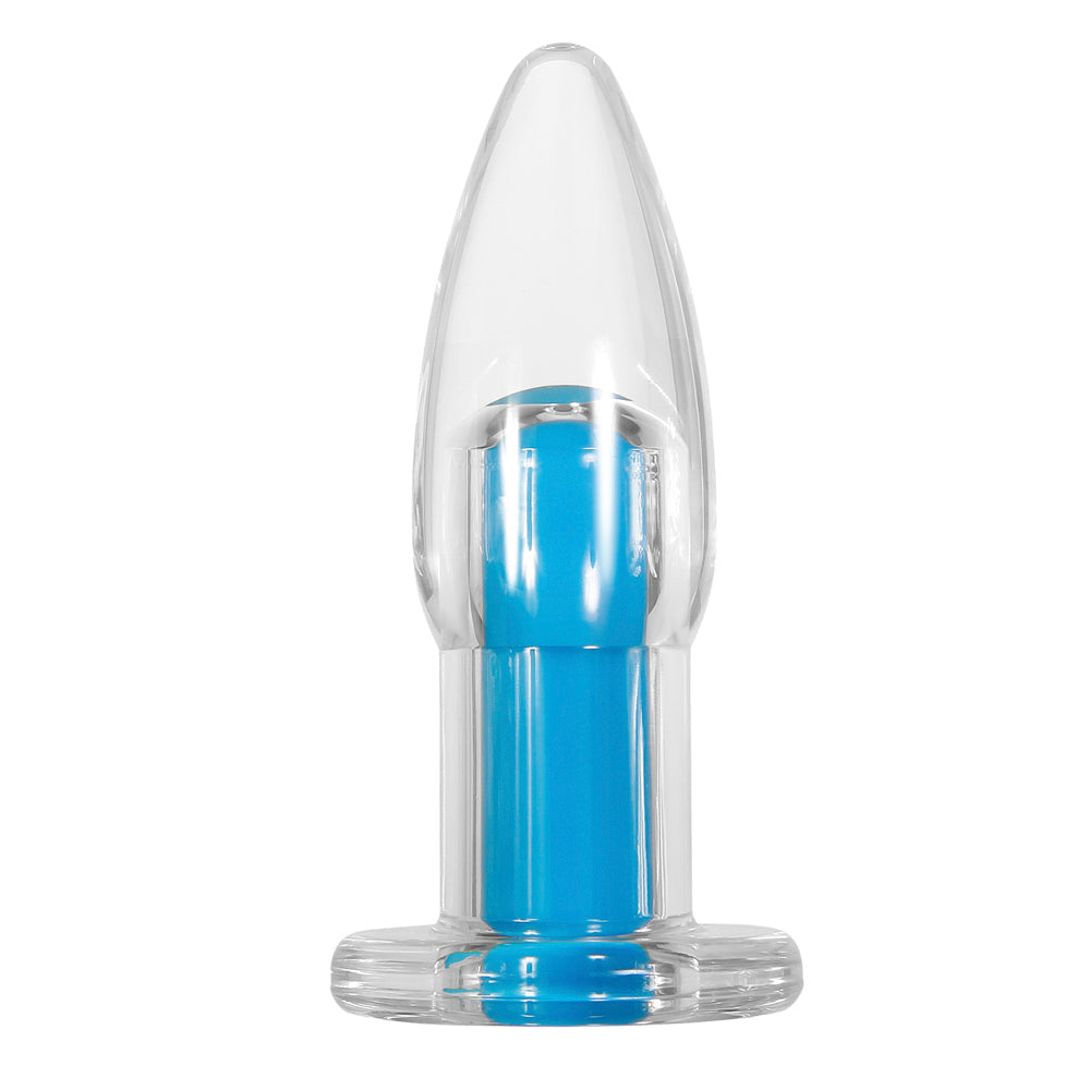 Gender X Electric Blue Rechargeable Remote-Controlled Vibrating Anal Plug Clear/Blue7