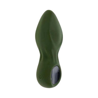 Gender X My Secret Garden Rechargeable Vibrating Anal Plug with Remote Silicone Green3