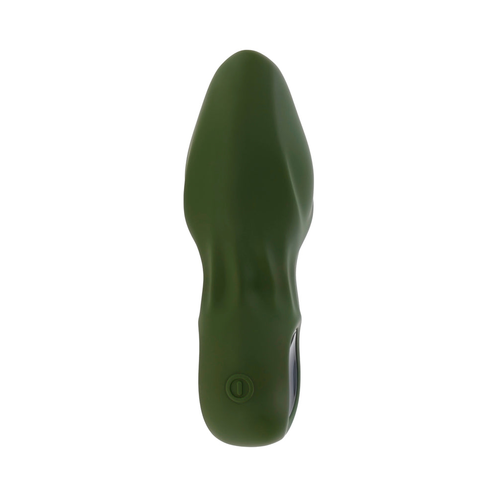 Gender X My Secret Garden Rechargeable Vibrating Anal Plug with Remote Silicone Green4