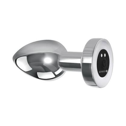 Gender X Rockin' Metal Plug Rechargeable Vibrating Anal Plug Aluminum Silver12