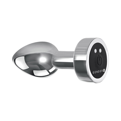 Gender X Rockin' Metal Plug Rechargeable Vibrating Anal Plug Aluminum Silver4