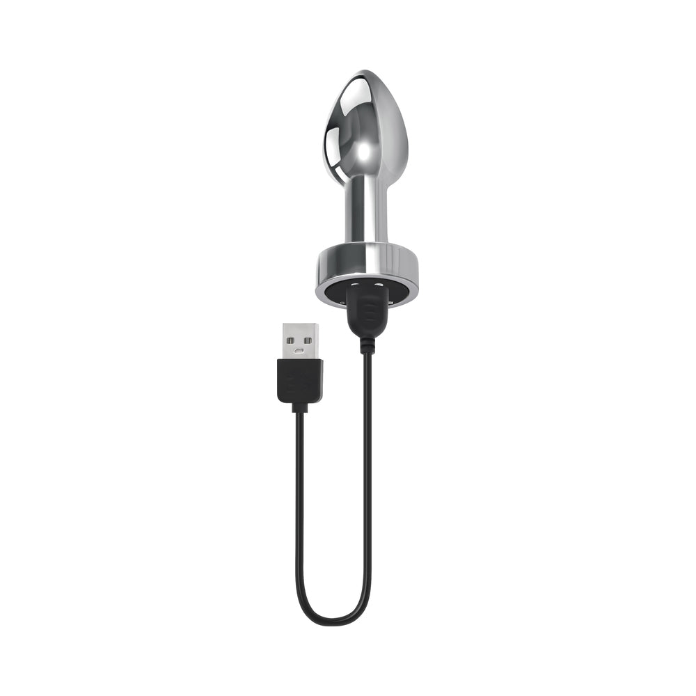 Gender X Rockin' Metal Plug Rechargeable Vibrating Anal Plug Aluminum Silver6