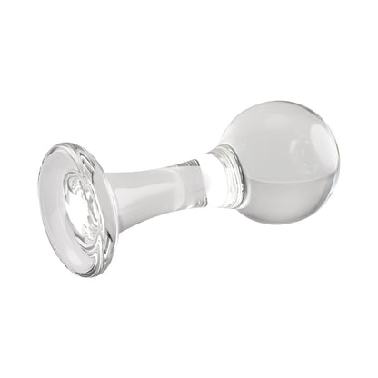 Gender X The Baller Round Glass Anal Plug Clear4