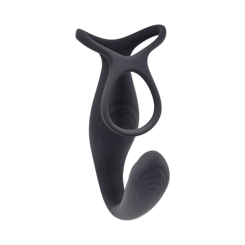 Gender X The Wrangler Rechargeable Silicone Vibrating C-ring with Remote Black4