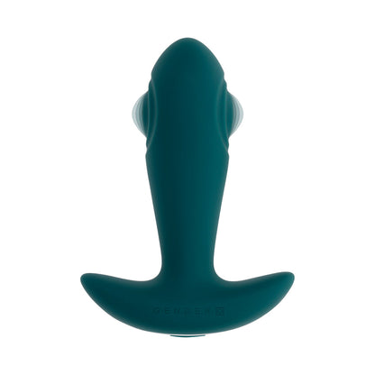 Gender X Tunnel Tapper Rechargeable Vibrating Anal Plug with Remote Teal3