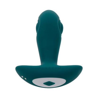 Gender X Tunnel Tapper Rechargeable Vibrating Anal Plug with Remote Teal7