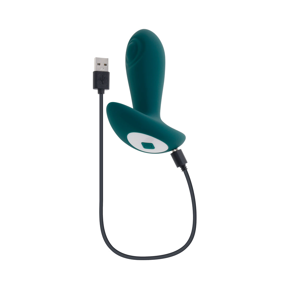 Gender X Tunnel Tapper Rechargeable Vibrating Anal Plug with Remote Teal8