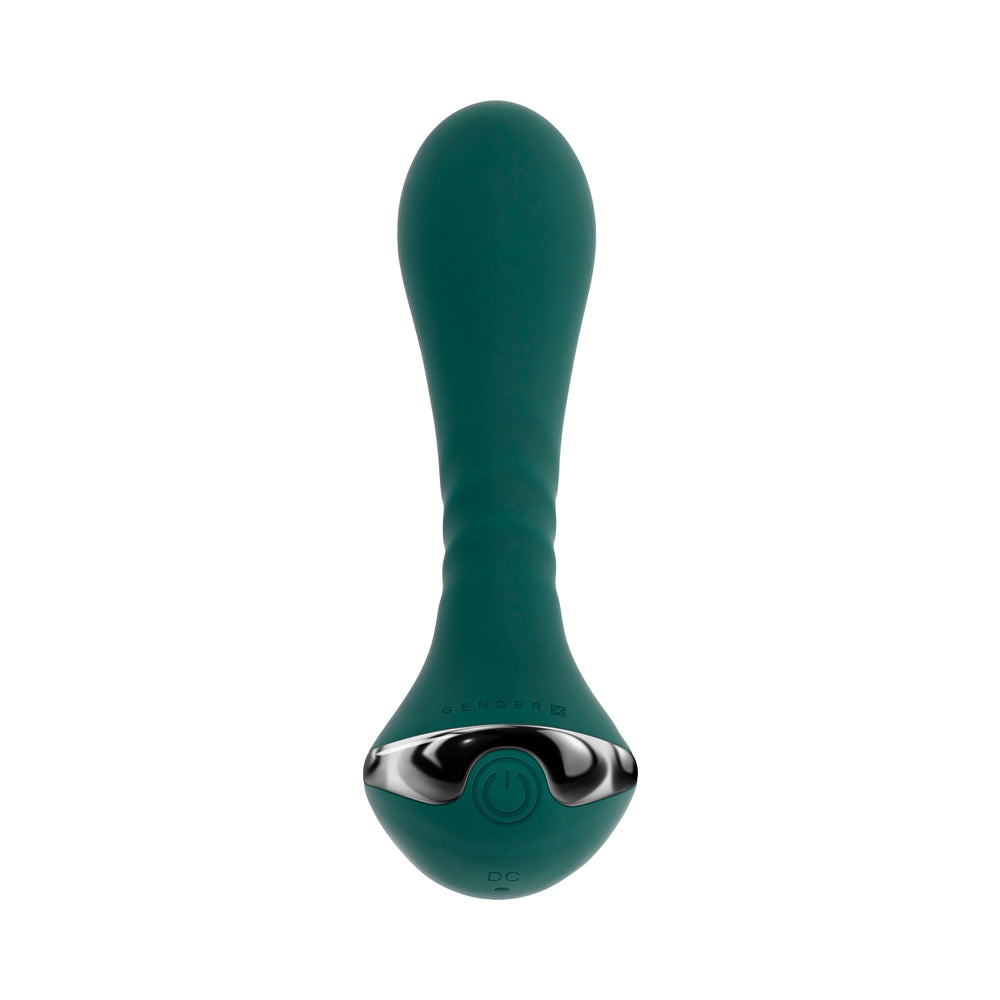 Gender X You Gotta Stick It Rechargeable Vibrating Anal Plug Silicone Teal3