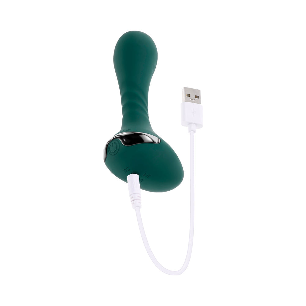 Gender X You Gotta Stick It Rechargeable Vibrating Anal Plug Silicone Teal5