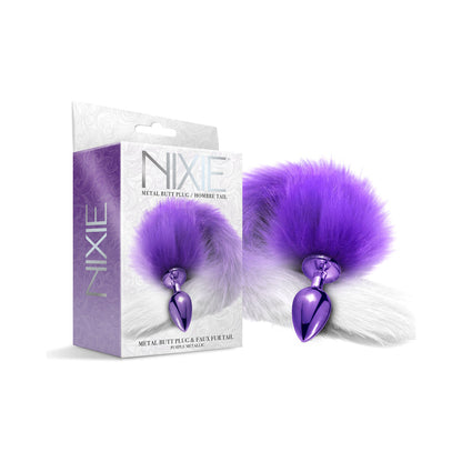 Global Novelties Nixie Metal Butt Plug With Ombre Tail 2