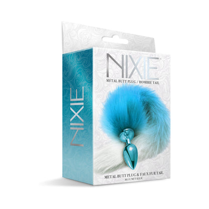 Global Novelties Nixie Metal Butt Plug With Ombre Tail 3