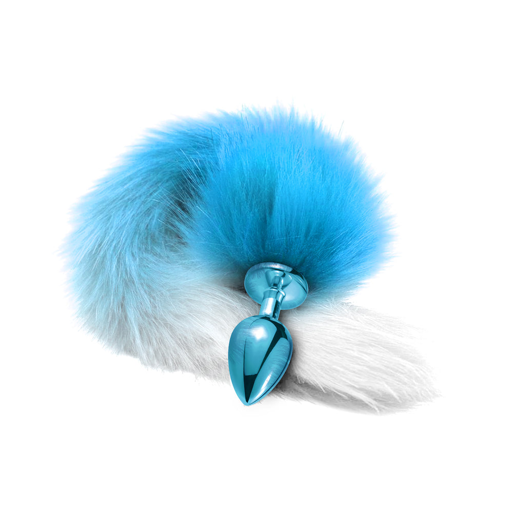 Global Novelties Nixie Metal Butt Plug With Ombre Tail 4