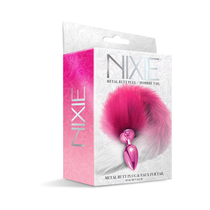 Global Novelties Nixie Metal Butt Plug With Ombre Tail 6