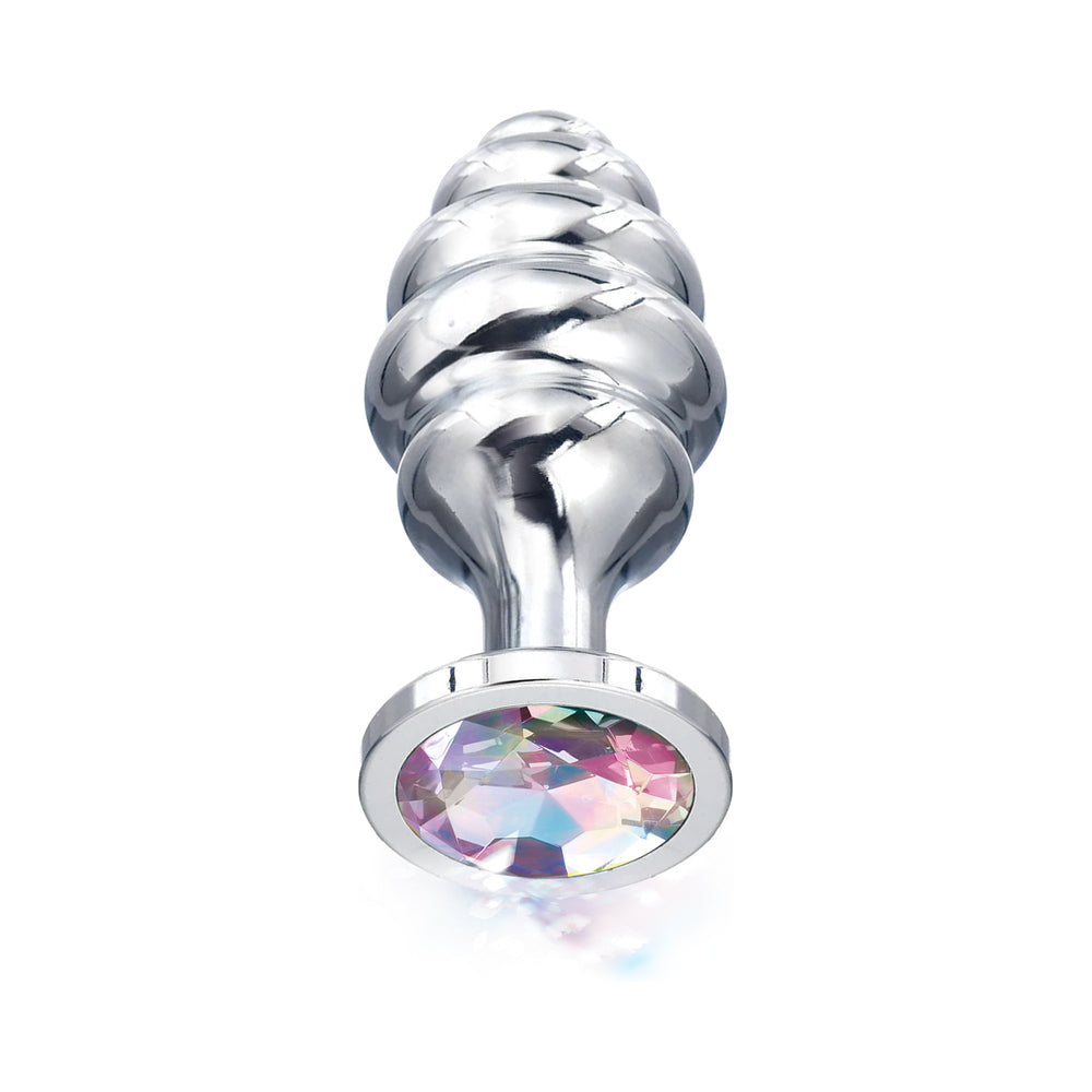 Global Novelties Nixie Ribbed Metal Butt Plug Honey Dipper 3