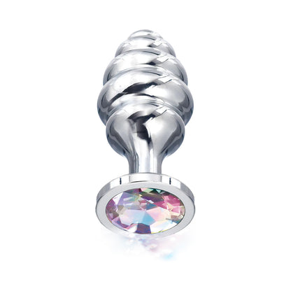 Global Novelties Nixie Ribbed Metal Butt Plug Honey Dipper 3