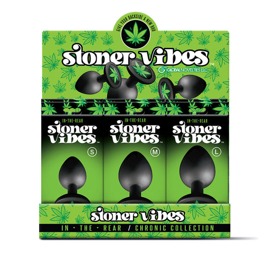 Global Novelties Stoner Vibes Chronic Collection Butt Plug 12-Piece Display 