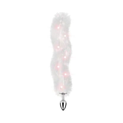 Hott Products Foxy Tail Light Up Faux Fur Butt Plug With Multicolored Light Pattern4