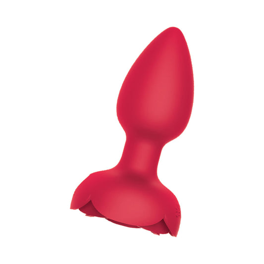 Hott Products Rose Bud Tushy Light Light-Up Silicone Butt Plug 1