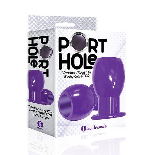 Icon Brands The 9's Port Hole Hollow Butt Plug 1